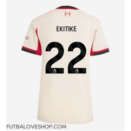 Dres Liverpool Hugo Ekitike #22 Preč pre Ženy 2025-26 Krátky Rukáv